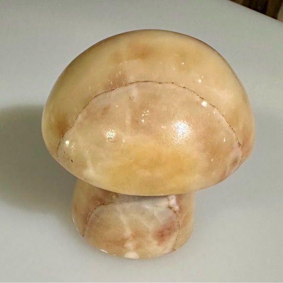 Vintage 1970’s Set of Two Marble Mushrooms - Picture 6 of 7